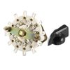 sourcing map 3P3T 3 Pole 3 Position 1-Deck Band Channel Rotary Switch Selector with Knob