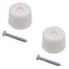 Rubber Door Stop White Pack of 2