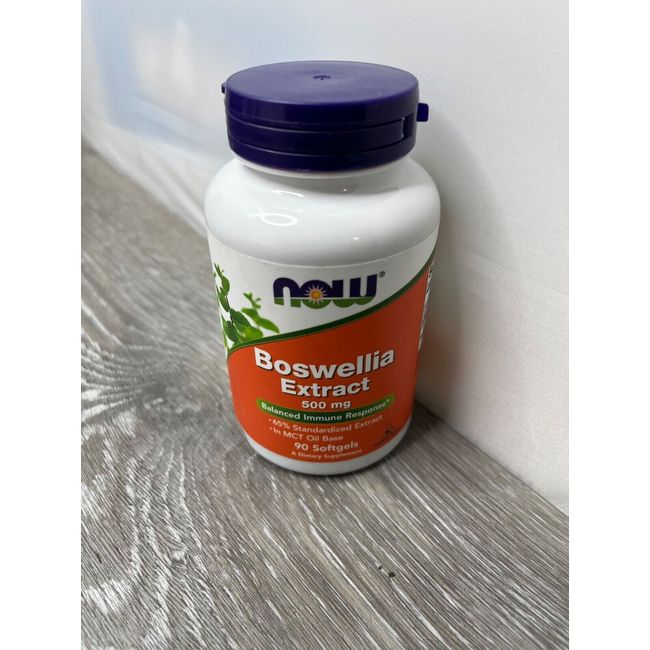 NOW Boswellia Extract 500mg 90 Softgels BB 11/24 NEW OTHER