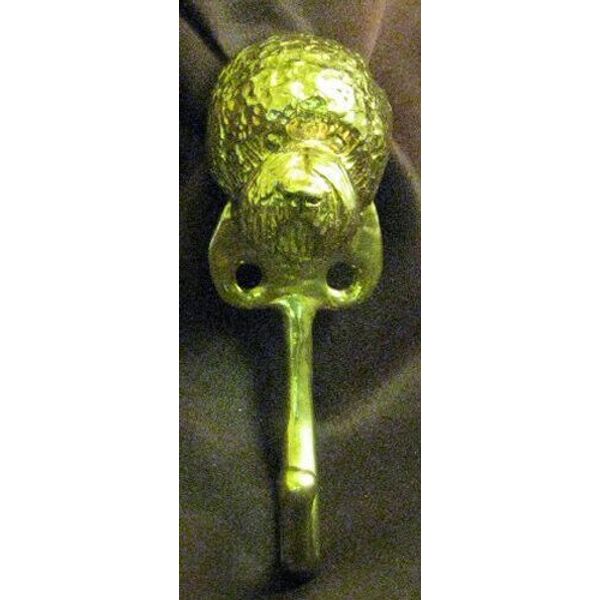 GOLDENDOODLE J Hook, Robe Hook, Coat Hook, Leash Hook Bronze