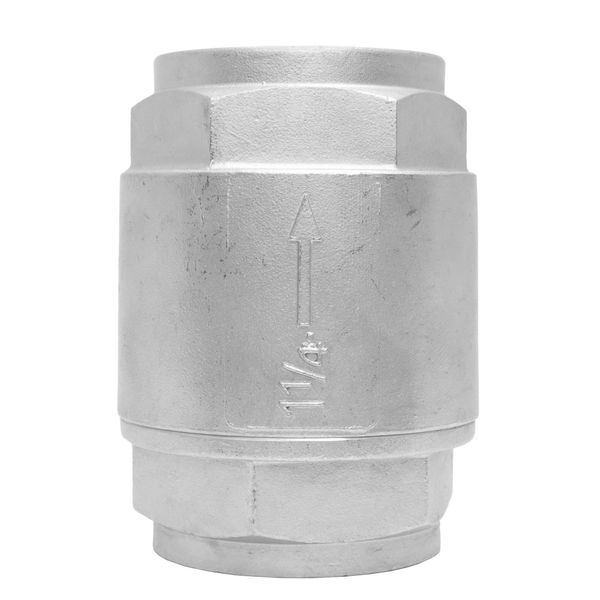 1-1/4" S.S. (316) In Line Spring Check Valve
