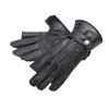 Degner TG-92 Fingerless Leather Gloves, Black