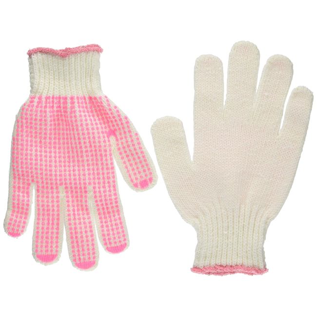 Fukutoku Sangyo #598 Work Gloves, Non-Slip, Pink, 6 Pairs, Women's, Made in Japan