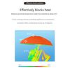 fKiZanthene Automatic Windproof Umbrella** - 8 - Rib Frame, UV Protection & Compact Travel Design(white)