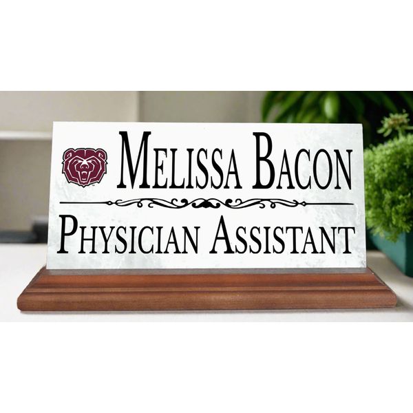 Missouri State Nameplate for Alumni or Graduation Gift - Desk or Shelf -Solid Ma