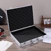 ERINGOGO Carrying Case for Measuring Instruments, Lockable Aluminium Box, Tool Compartment, Foam Padding Case, 28.5x37x7.5cm
