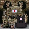 EmWoot 2PCS Japan Flag Patch Embroidered Morale Patch Military Tactical Patches Hook and Loop