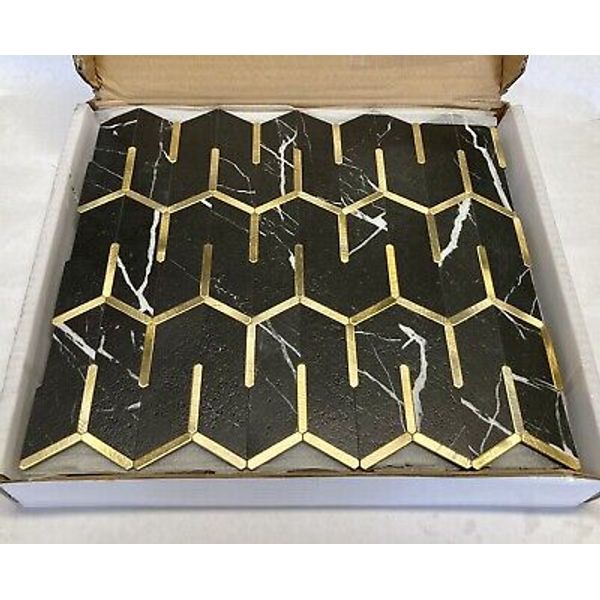 Illusso Mosaic Wall Tile Backsplash Maze 11.25" x 13" x 0.125" 9087C (10-Pk)