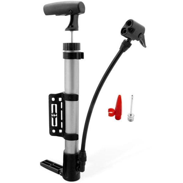 Mini Bike Pump Portable Bicycle Tire Inflator Ball Air Pump w/ Mount Frame For Mountain Road Bike