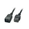 kenable C19 Plug to C20 Socket Server/UPS Extension Cable 16A 250V 2.5m Black [2.5 metres]