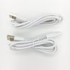 Flawless Legs Charger Cord, Replacement for Finishing Touch Flawless Legs Razor Shaver, Women Electric Trimmer - 5V USB Power Cord (2-Pack, White)
