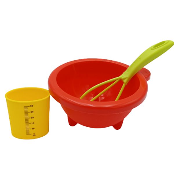 Play Food Bowl, Whisk, Measuring Cup New