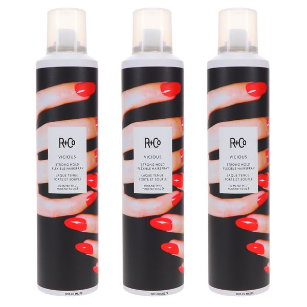 R+CO Vicious Strong Hold Flexible Hairspray 9 oz 3 Pack