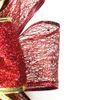BinaryABC Valentine's Day Bows Decoration Ornaments,Christmas Tree Topper Bow(Red)