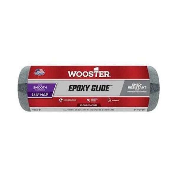 Wooster R232-9 9" Paint Roller Cover, 1/4" Nap, Fabric