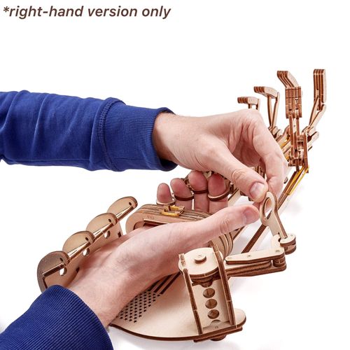 Wood Trick Wooden Robot Hand 3D Wooden Puzzle - Robotic Hand Wood Model Kit to Build