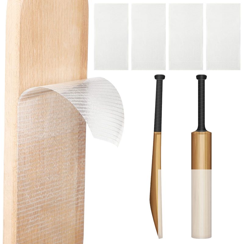 LEIFIDE 4 Pcs Cricket Bat Protection Sheet Cricket Bat Anti Scuff Sheet ...