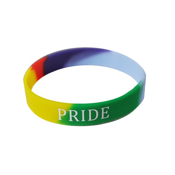Wristband Gay Pride - Rainbow Silicone