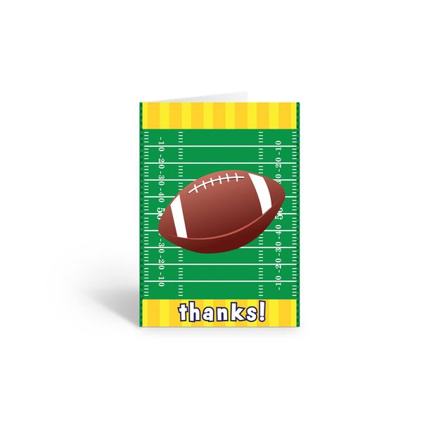 Stonehouse Collection | Football Team Thank You Cards | Football Coach Appreciation Cards| Football Parent Thank You Cards (Football Field)