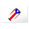 CafePress Conga Puerto Rico Flag Rectangle Sticker Rectangle Bumper Sticker Car Decal