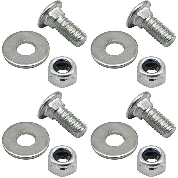 4PK 710-0451 784-5581A 5/16-18" Stainless Steel Hex Skid Shoe Mounting Bolts for Cub Cadet MTD 736-0242 712-04063 784-5580 Snow Blowers Parts