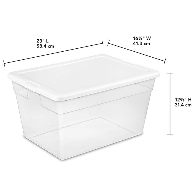 Sterilite 2PCS 40 Gallon Industrial Tote Plastic Storage Bins