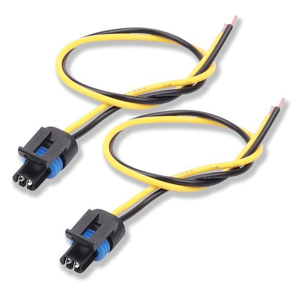 HOPUT 2pcs PT2386 Professional Multi-Purpose Pigtail 88862305 88987183 85100 Enigine Coolant Temperature Sensor Connector Harness/Headlamp Headlight Connector