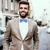 DonDon classy bow tie pre tied and adjustable jeans blue