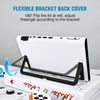 DLseego Protective Cover for Switch 2 Console,Anti Scratch Sturdy Dockable Protector Case with 2 Handle Shell and 6PCS Thumb Grips,White