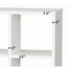 8 Cube Display Stand Organizer White Cubby Shelving Bookcase Vinyl Room Storage