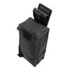 LayLax Compact Dump Pouch, Black, Foldable, Roll-Up, Lightweight, Belt Clip, Drop Prevention, Patch Base