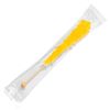 Yellow Rock Candy Crystal Sticks - Lemon Flavored - 24 Indiv. Wrapped