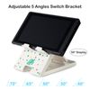 Tscope Switch Stand - Animal Crossing Compatible, Adjustable Switch Lite/OLED Compact Portable Foldable Holder (White)