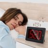 Timegyro LED Battery Wall Clock, Visable in the Night, No Plug In, Large Display Digital Wall Clock, Adjustable Brightness