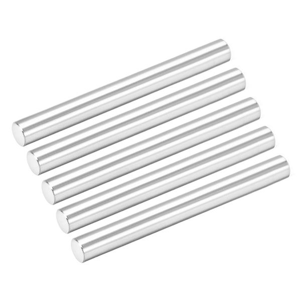 sourcing map 5Pcs 6mm X 60mm Dowel Pin 304 Stainless Steel Cylindrical Shelf Support Pin Fasten Elements Silver Tone