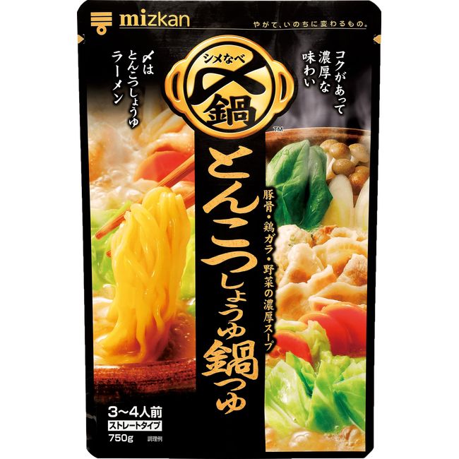 Mitsukan Delicious Tonkotsu Soy Sauce Hot Pot Tsuyu Straight 26.5 oz (750 g) Nabe no Mototo