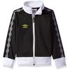 Umbro Girls Double Diamond Jacket, Black/White, Size 5/6