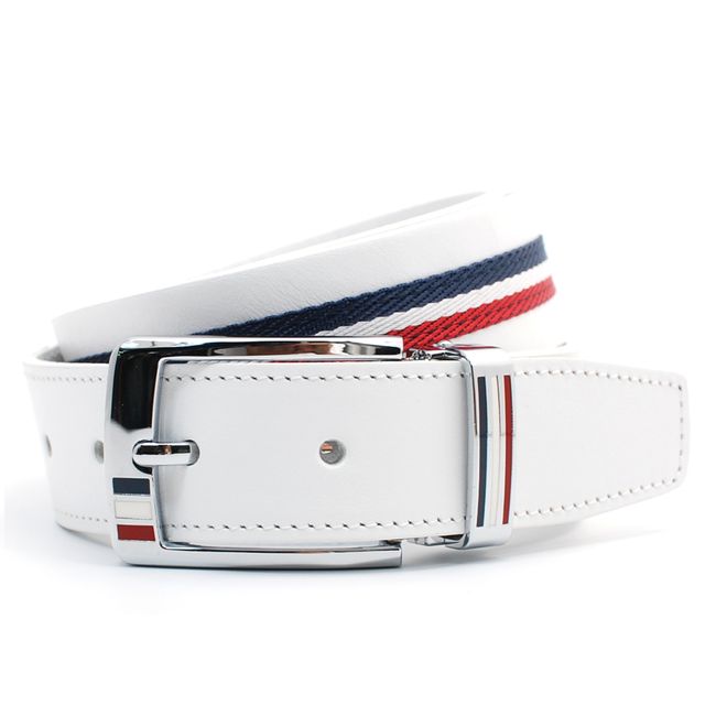 NILLSON leather belt unisex T054B white