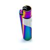 Kasher's Metallic Lighter with Multipurpose Tool - Refillable Metal Lighter & Case (ICY, Silver)