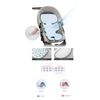 Manito Clean Basic 3D Mesh Seat Pad/Cushion/Liner for Stroller and Car Seat (Dot Grey)