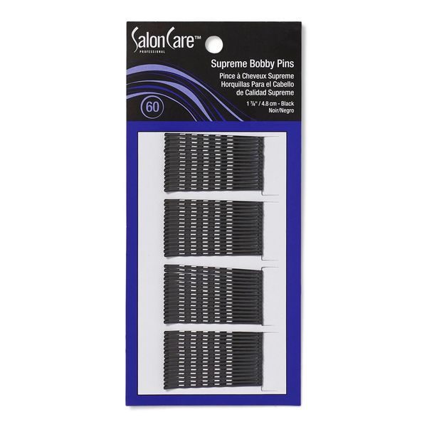 Salon Care Professional Supreme Black Bobby Pins 60 Count