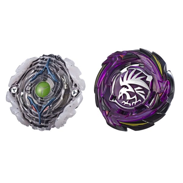 Beyblade Burst Turbo Slingshock Dual Pack Morrigna M4 & Tornado-X Yegdrion Y4-2 Right-Spin Battling Tops, Age 8+