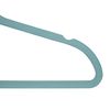 Simplify 10 Super Slim Velvet Huggable Hangers in Dusty Blue