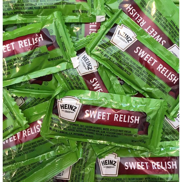 Heinz Sweet Relish Single Packs 50 Packs