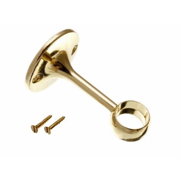 Towel Rod Rail Socket Centre Support Bracket 19Mm Eb With Screws Pack Of 2