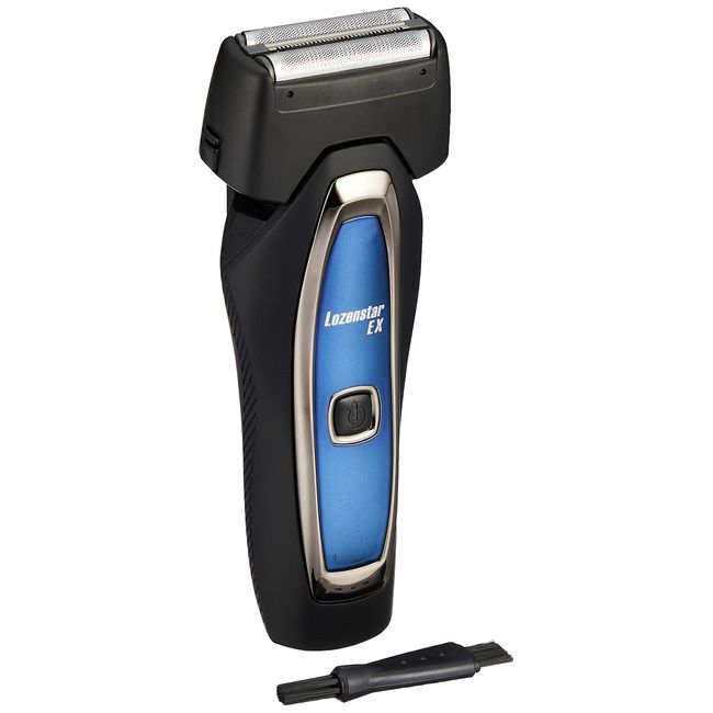 Rozenstar SR-949 Electric Shaver, 3 Blades, Double Edge Trimmer, Waterproof, IPX6, Men's Shaver, Beard, Electric Razor, Charging AC Type, Rapid Charging, Black & Blue