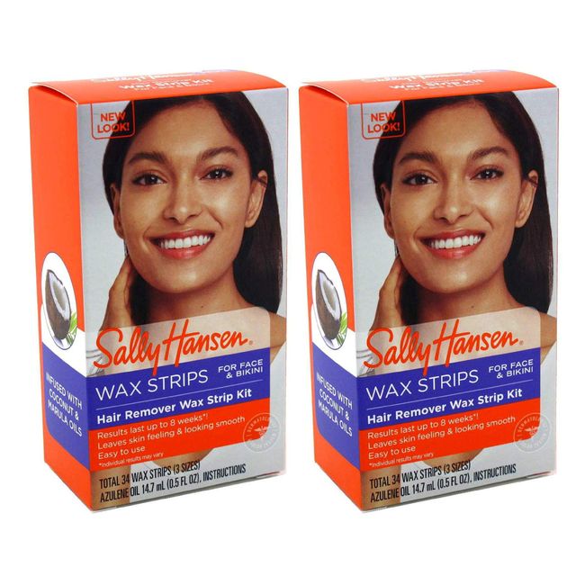 Sally Hansen Saç Sökücü Balmumu Şerit Seti BroWith Yüz/Bikini (2'li Paket)