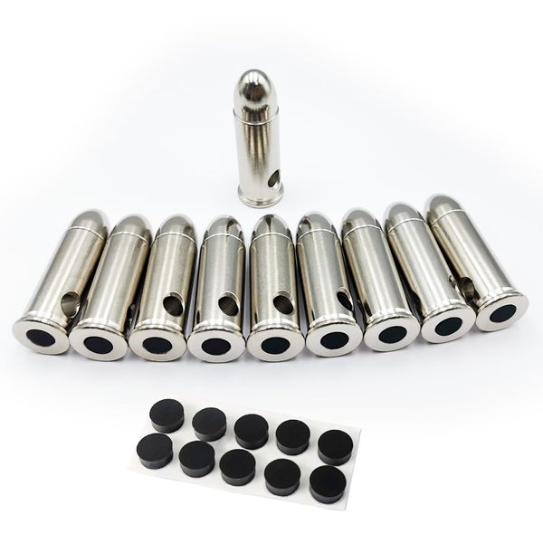 Angeebin Training Snap Caps for Dry Fire Training Dummy Rounds Practice Safe Loading Firing (44 S&W SPL Compatible 44 REM MAG -10pcs)