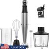 1100W Handheld Immersion Blender Set W/ Variable Speed Chopper Whisk Frother New