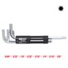 KS Tools 151.213 Long Classic Hex Key Wrench Set (8 Pieces)